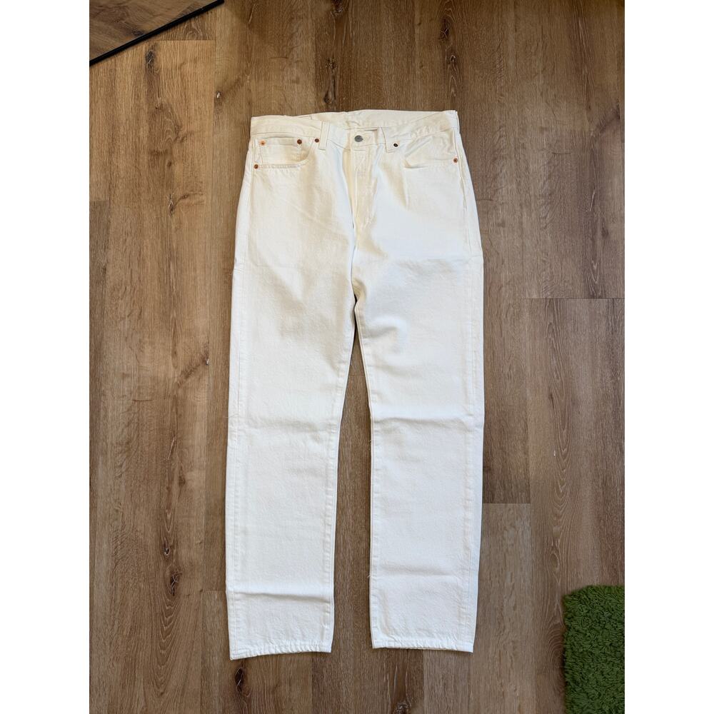 Denim Tears x Levi's 501 White Denim Jeans W36 L34 Straight Leg NWT